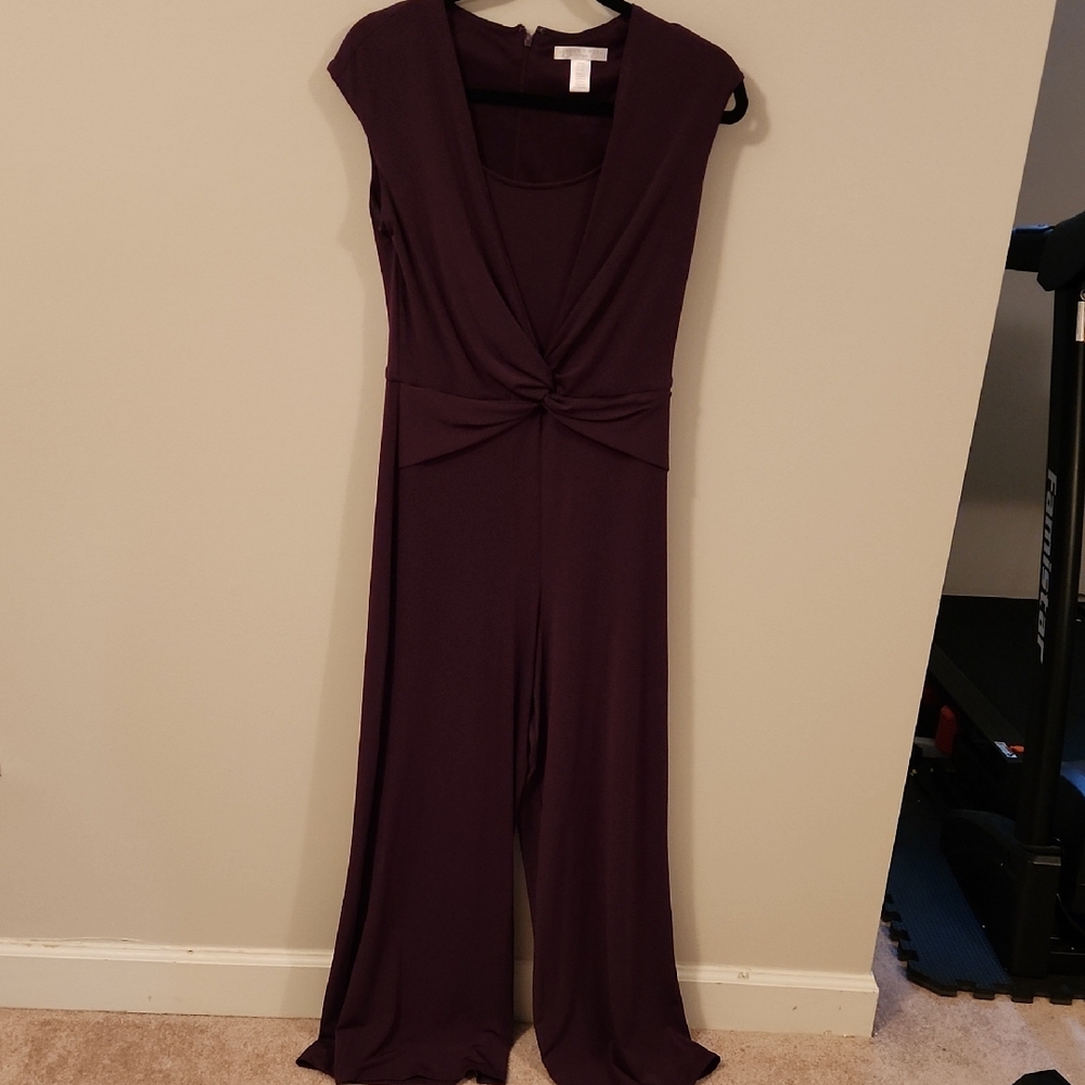 London Times Deep Purple Jumpsuit